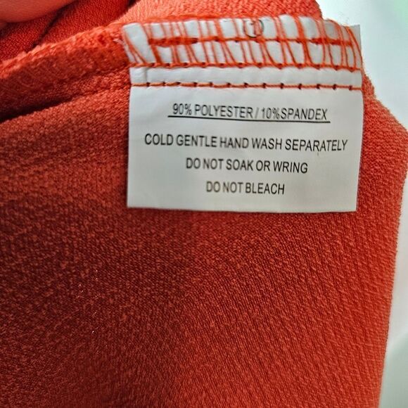 NWT Angel Biba Strapless Dress. Tangerine Orange. Med - Picture 13 of 15